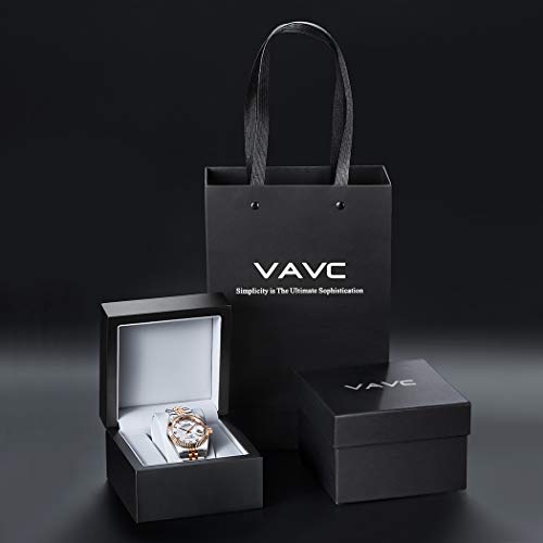 VAVC-Mens-Meteorite-Dial-Waterproof-Automatic-Self-Wind-Wrist-Watch-with-Two-Tone-Stainless-Steel-Band