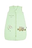 Baby Summer Sleep Sack Wearable Blanket approx. 1 Tog - Mint Owl - 0-6 months/SMALL