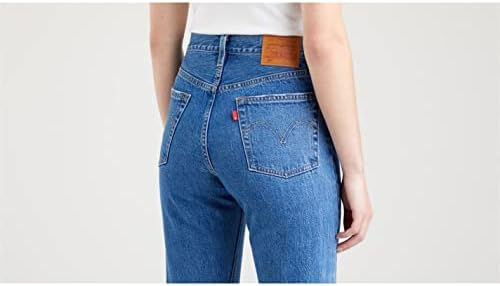 Damen Jeanshose 501 Crop High Rise, Straight Fit, Blau (Jazz Pop), W27/L26