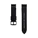 LDFAS Leather Band Compatible Fenix 6S Pro/5S Plus Band, 20mm Genuine Leather Quick Release Easy Fit Watch Strap Compatible for Garmin Fenix 6S/6S Pro/5S/5S Plus/D2 Delta S Smartwatch, Black/Black