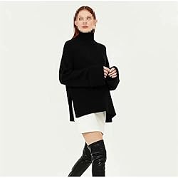Women's Oversized Turtleneck Sweater Long Sleeve