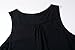 Lanmo Women Sleeveless Shirt Summer Plus Size Tank Top Viscose Black Loose Vest