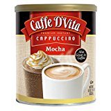 Click Here to See More Images Caffe D'Vita Mocha Cappuccino Hot or Cold Cappuccino Mix 64 Oz