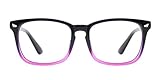 TIJN Blue Light Blocking Glasses Square Nerd Eyeglasses Frame Anti Blue Ray Computer Game Glasses