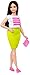 Barbie Fashionista Curvy Dark-Haired Doll with 2 Additional Outfits