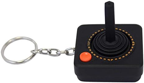 Atari Keyring Controller Replica Vintage Retro Gamer Official Rubber Black