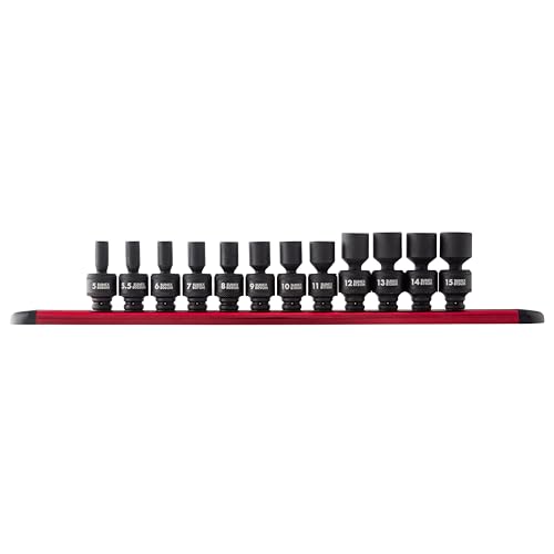 SUNEX TOOLS 12-Piece Universal Impact Socket Set