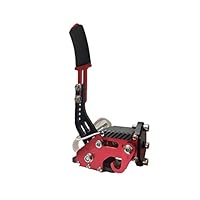 Yooha Racing Games USB Handbrake Universal 14Bit Adjustable Height Drift Handbrake for Racing Games G25/27/29, Compatible with Windows System(Red)