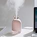 Cute Humidifier Cute Essential Oil Diffuser,220ml Aroma Essential Oil Cool Mist Humidifier with Quiet Operation,Waterless Auto Shut-off and 7 Color LED Lights Changing for Home Office Baby