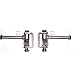 Azusa Go Kart 3/4" Dia x 4-1/2" Long Spindle & Bracket Set