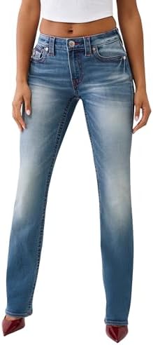 True Religion Womens Super T Billie Straight Flap Fit Valmonte MID