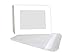 Golden State Art, Pack of 25 White Slip-in Pre-Adhesive Photo Mat Picture with Backing Board Pre-Assembled, Includes Clear Bags (11x14 for 8x10 Photos)