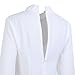 Vlent Toplook Women' s White Lace Zipper Blouse (White, XL)