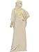 MyBatua Free Size Womens Kaftan Gold Embroidered Fancy Abaya Evening Gown Muslim Maxi Dress KF-003, Warm Grey