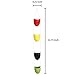 Multicolored Ceramic Rope Hanging Planter Set w/ 4 Flower Pots Plant Containers, Decorative Display Bowls