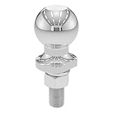 CURT 40065 Chrome Trailer Hitch Ball, 3,500 lbs., 2-Inch Diameter Tow Ball with 3/4-Inch x 2-1/8-Inch Shank