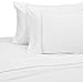 Amazon Brand – Pinzon 400-Thread-Count Egyptian Cotton Sateen Hotel Stitch Sheet Set - Full, Silver Blue