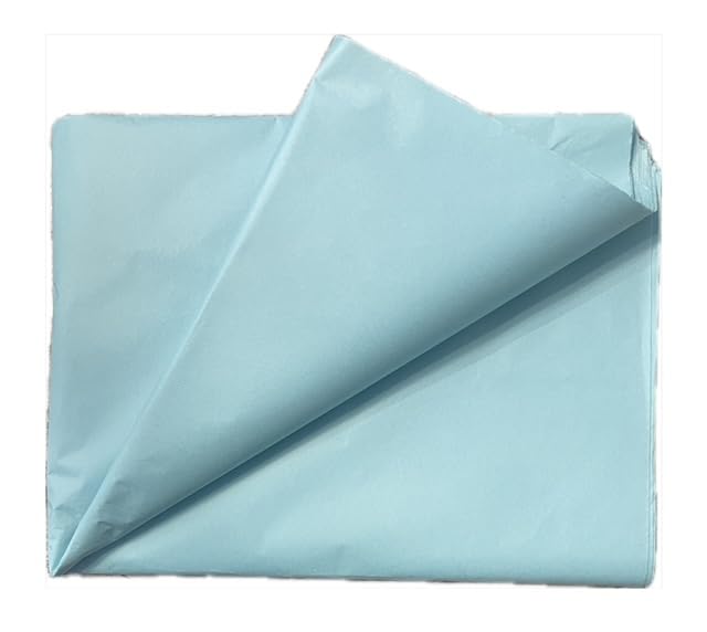 50 Sheets Baby Blue MG Tissue Paper 20x30 Inches, Acid Free Craft Art