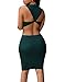 Cfanny Women's Cut Out Back Sexy Bodycon Dress Clubwear