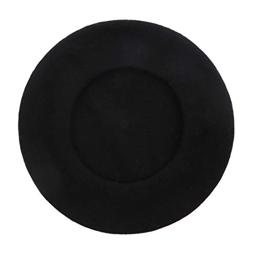 Landana Headscarves Wool Ladies Winter Beret (Black) - Thumbnail 3
