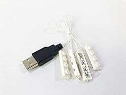 3 Pack – 4 White 1x4 Bricks/White LED Down Lights