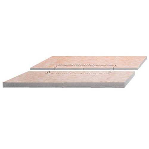 Schluter Kerdi-Shower-L 39 in. x 39 in. Polystyrene Center Drain Sloped Shower Tray