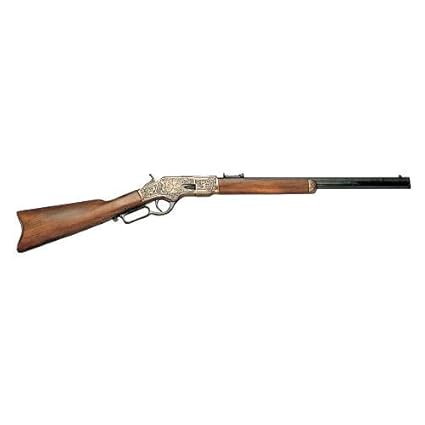 Deko US-Winchester 73 Kal.44-40 USA 1873, graviert, messing Achtkantlauf