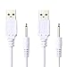 USB Adapter Cord 2.5mm Replacement DC Fast Charging Cable for Rechargeable Toys Wands Massagers Charger (Pack of 2)