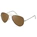 JETPAL Men & Womens Aviator UV400 Sunglasses - Copper Lens Gold Frame