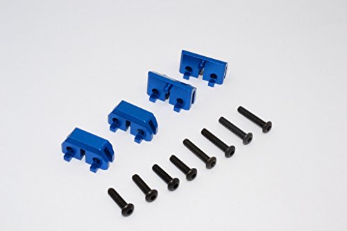 GPM For Traxxas Revo & Revo 3.3 Upgrade Parts Aluminum Front & Rear Completed Servos Mount With Screws - 2Prs Set Blue