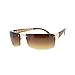 Mens Narrow Rectangular Rimless Luxury Designer Fashion Sunglasses