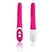 Premium Double Delight Wand Massager - Waterproof Medical Grade Silicone Clit Vibrator -9xSpeed&Pattern Multipurpose Noiseless Dildo - USB Rechargeable - Suitable For Women & Men By Viberance (Pink)
