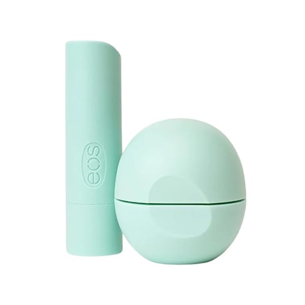 EOS, 100% NATURAL SHEA LIP BALM, SWEET MINT, 2 PACK, 0.39 OZ (11 G)