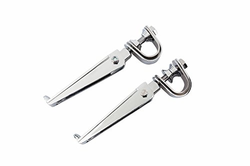 Radracing Motorcycle Foot Pegs Clamps Kit 1" to 1.25"(1 1/4") Anti-Vibrate Engine Guard fit for Harley Softail Touring Sportster Sport Glide FXRT