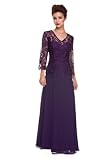 Mother of the Bride Formal Gown 5040NX-PLUM-3X
