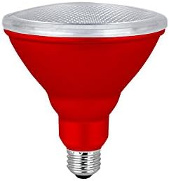 XtricityLED PAR38 Red Flood Light Bulb, 7W, (40W Equivalent), Waterproof, Indoor/Outdoor, E26 Medium Base, Red Flood Lights Outdoor/Indoor 120V, RoHS Listed, Blue (1 Pack)