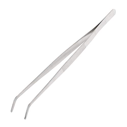 12 Inch Kitchen Long Tweezers Tongs, Cooking Tweezers Stainless Steel, Ideal for Meat Pasta Plating Pinching Delicate Small Pieces of Food - Thumbnail 7