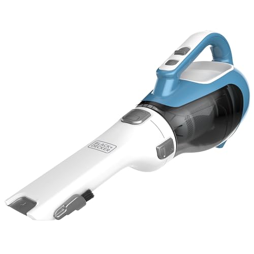 BLACK+DECKER DUSTBUSTER ADVANCEDCLEAN HANDHELD VACUUM CORDLESS, COMPACT HOME AND CAR VACUUM WITH CREVICE TOOL ,ROTATING NOZZLE AND CHARGING STATION, LARGE DUST BOWL (CHV1410L)