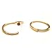 Simple Gold Cartilage Hoops, Upper Ear Piercing, Sleeper Hoops in Gold Filled Wire