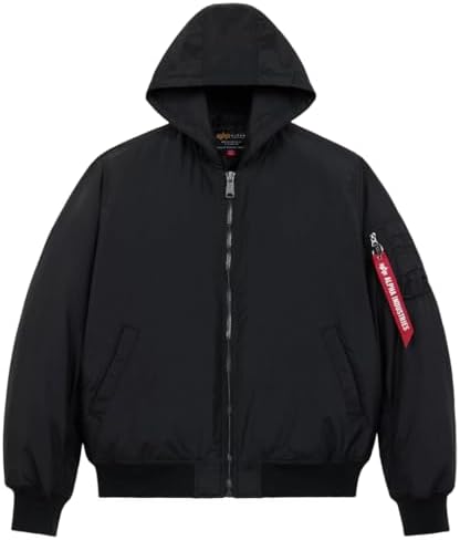 Amazon.com: Alpha Industries Men's MA-1 Flight Jacket - Black