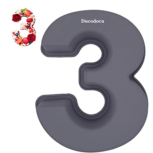 Silicone Cake Pans Large Number Cake Moulds 3D Novelty Cake Tins