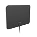 [2019 Latest] HD Digital Amplified TV Antenna – Support 4K 1080P & All Older TV's Indoor Powerful HDTV Amplifier Signal Booster - Coax Cable Included (Black)