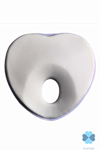 Infant Baby Sleeping Pillow Prevents Flat Head Syndrome, Premium Memory Foam, Organic Breathable Cotton. Neck Support for New Born & Infants