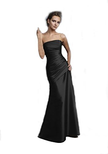 HaoSiJie Women's Floor Length Stain Bridesmaid Dress