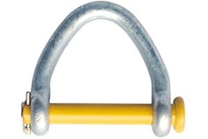 YELLOW LIFTING 4" Web Sling Shackle Clevis HDG for Lifting Sling Straps WLL 11500 LBS Breskng Strength 66000 LBS