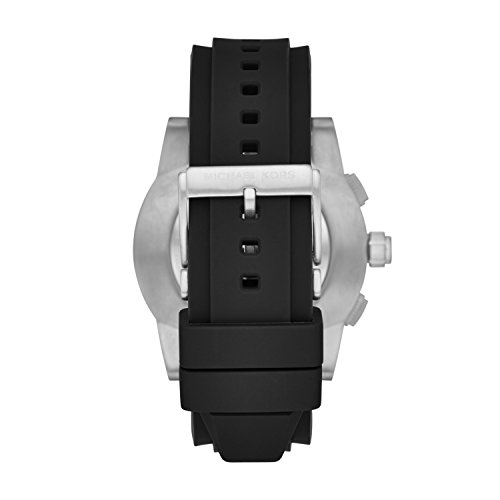 Michael-Kors-Herren-Analog-Quarz-Uhr-mit-Silikon-Armband-MKT4009