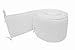 American Baby Company Heavenly Soft Minky Dot Portable and Mini-Crib Bumper, White Puff (Not for Crib), for Boys and Girls