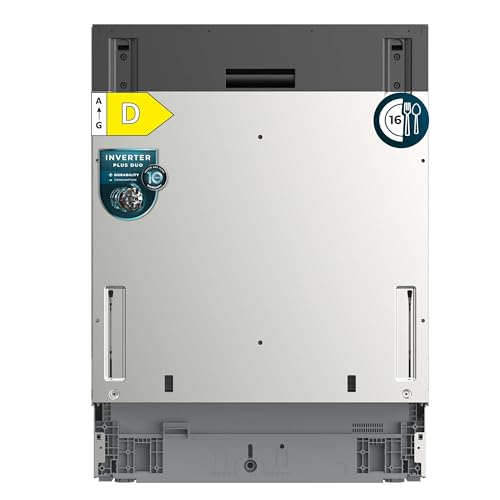 Cecotec Built-in Dishwasher 60 cm 16 Services Bolero Aguazero 6260 Full-BI. Inverter Plus Duo Engine, 6 Programs, Stainless Steel Cuba, Adjustable Top Tray, Delay Start, Cutlery Tray