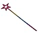 5-Pack 13.4 Inches Long Princess Wand Rainbow Party Favors Rainbow Star Wands Star Princess Wand
