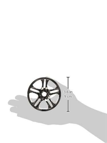 Traxxas 6478 Split-Spoke Black Chrome Wheels, Front XO-1 (pair)